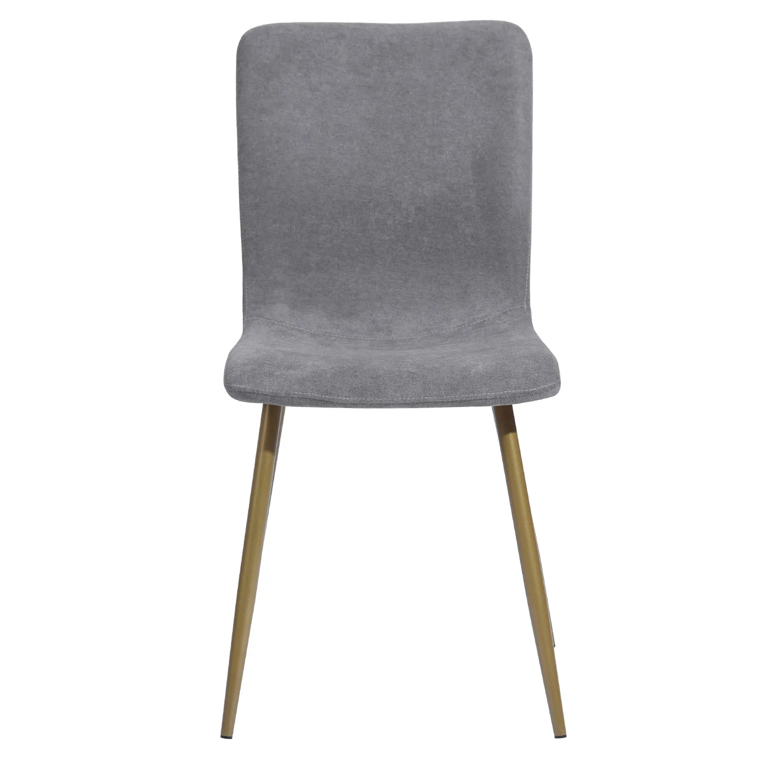 Modren Dining Chairs Set of 4,with Fabric Seat & Back with Golden Legs for Dining Room