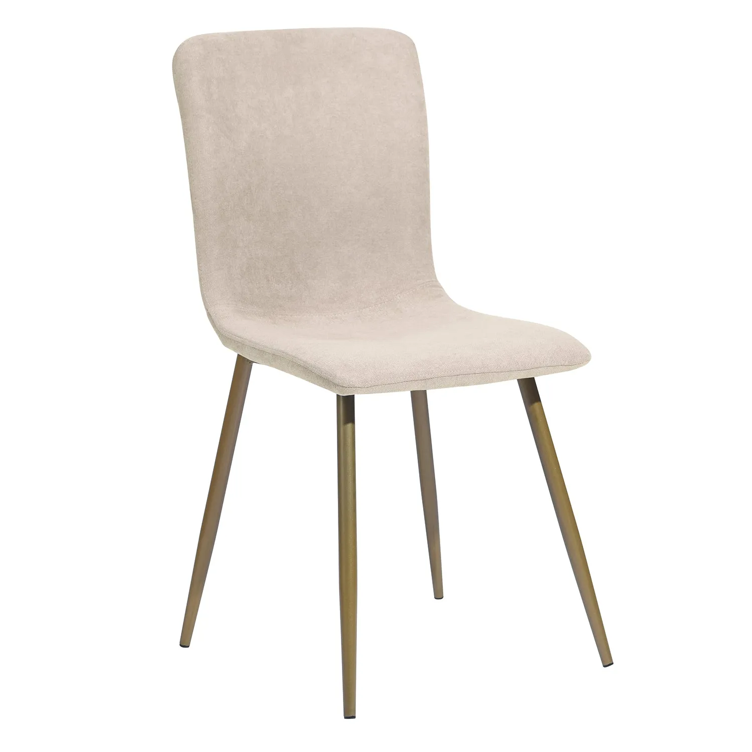 Modren Dining Chairs Set of 4,with Fabric Seat & Back with Golden Legs for Dining Room