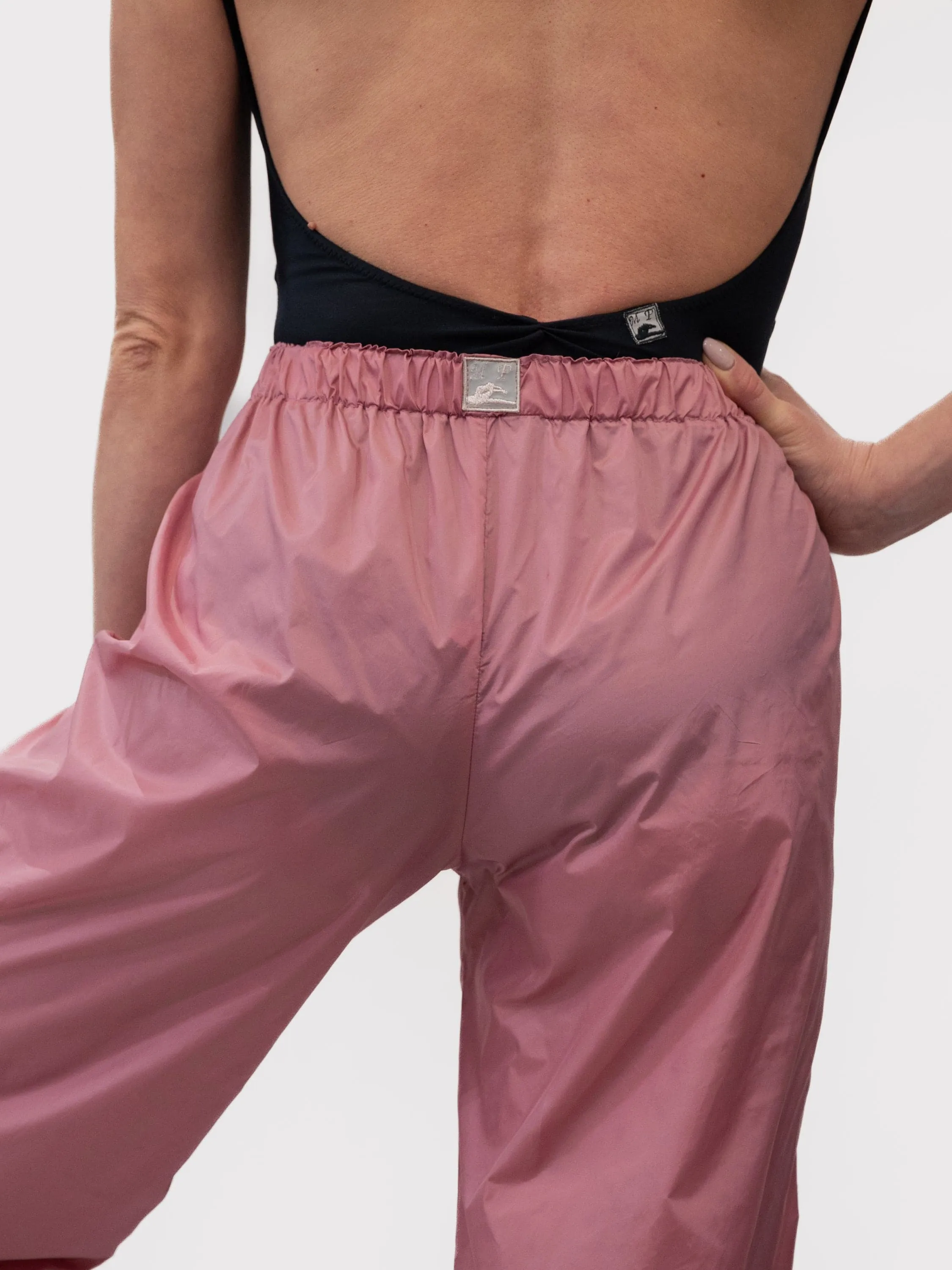 Old Rose Warm-Up Dance Trash Bag Pants MP5003