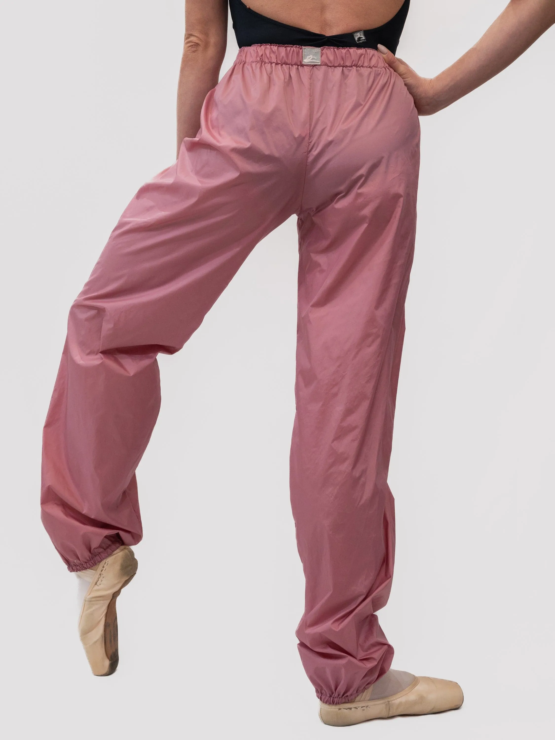 Old Rose Warm-Up Dance Trash Bag Pants MP5003