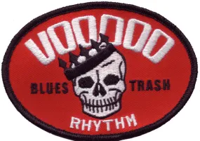 Patch - Voodoo Rhythm OVAL R/W skull