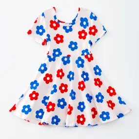 PATRIOTIC FLORAL DRESS