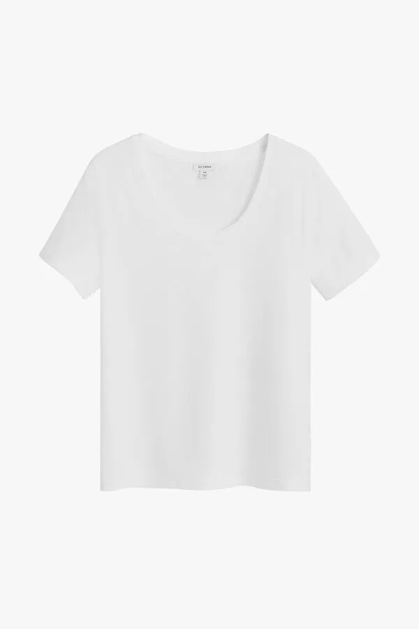 Pima Scoop Neck Tee