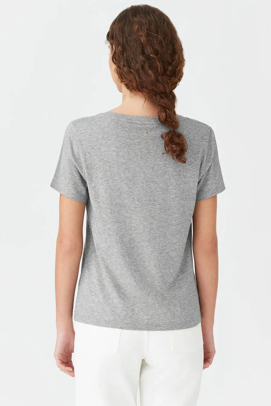 Pima Scoop Neck Tee