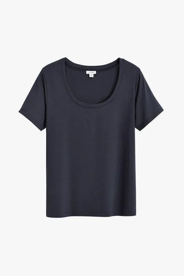 Pima Scoop Neck Tee