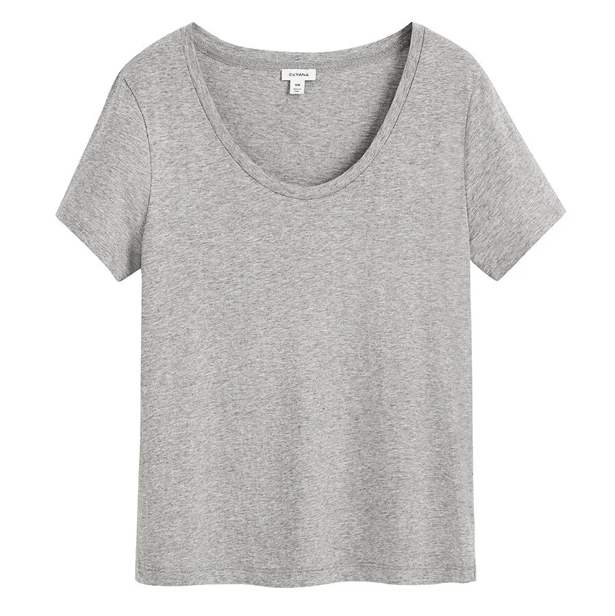 Pima Scoop Neck Tee