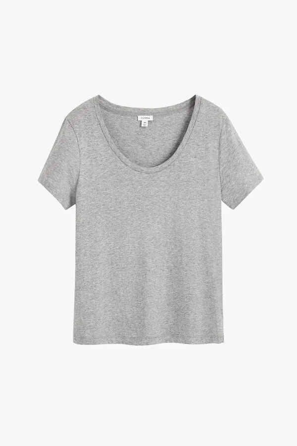 Pima Scoop Neck Tee