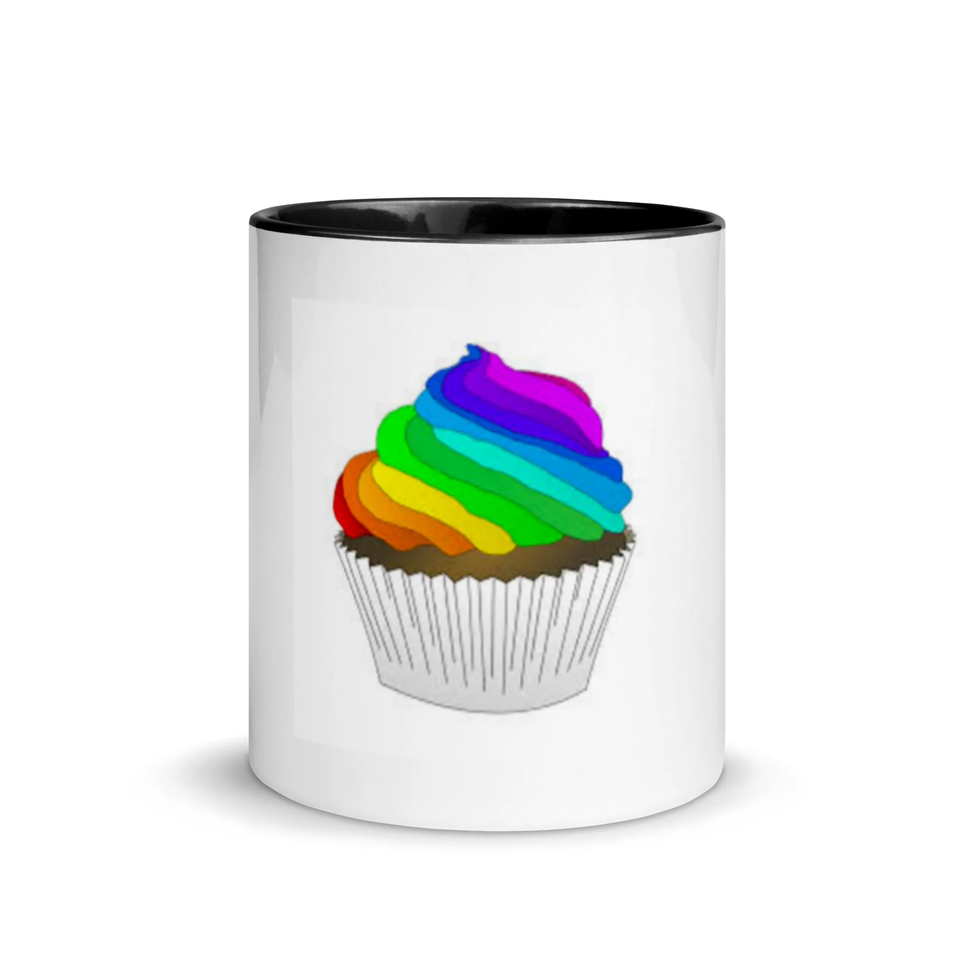 Pride cupcake mug Mug with Color Inside