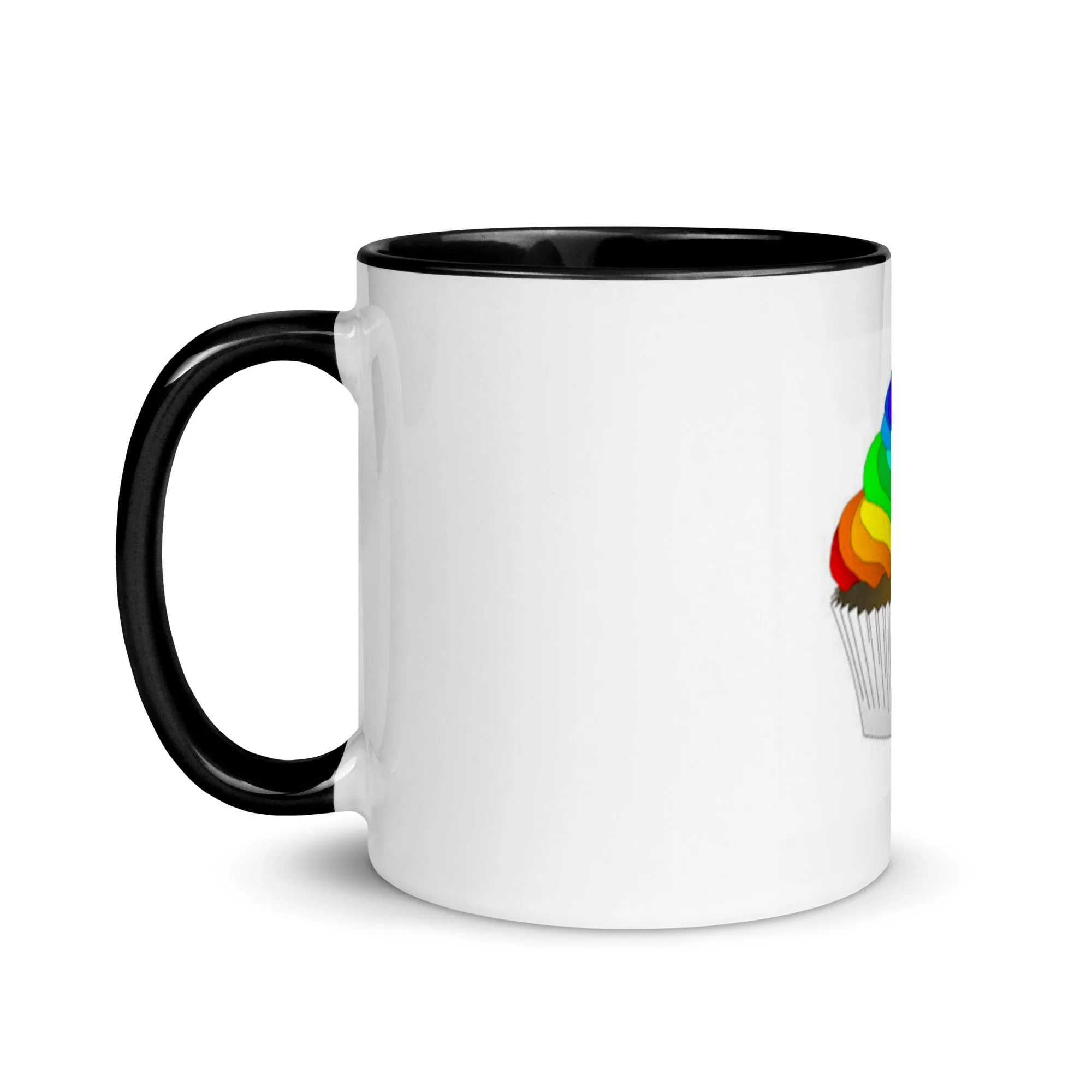 Pride cupcake mug Mug with Color Inside