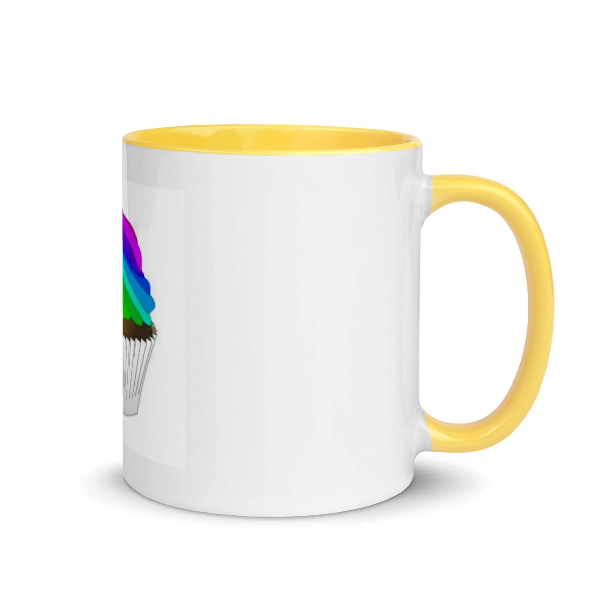 Pride cupcake mug Mug with Color Inside