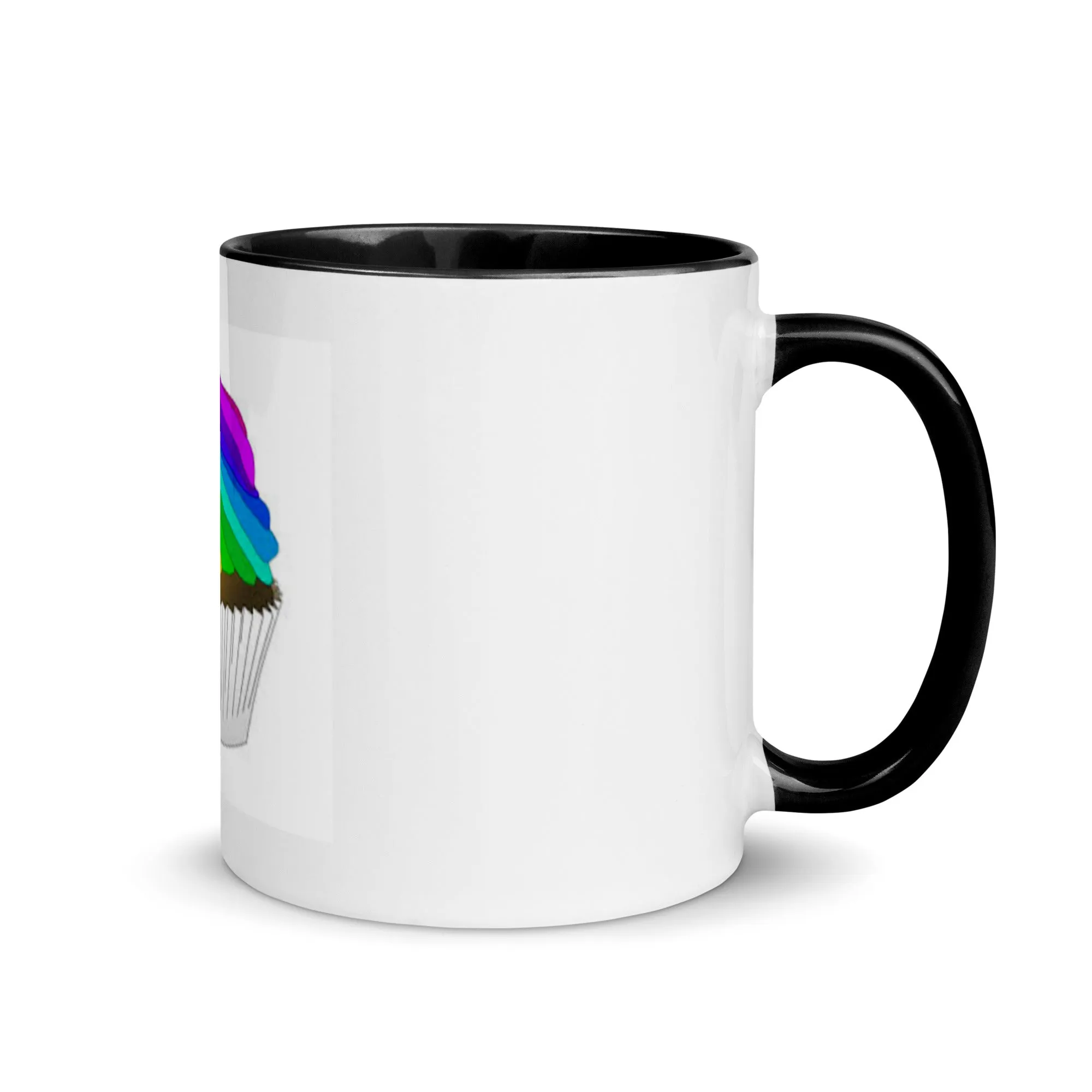 Pride cupcake mug Mug with Color Inside