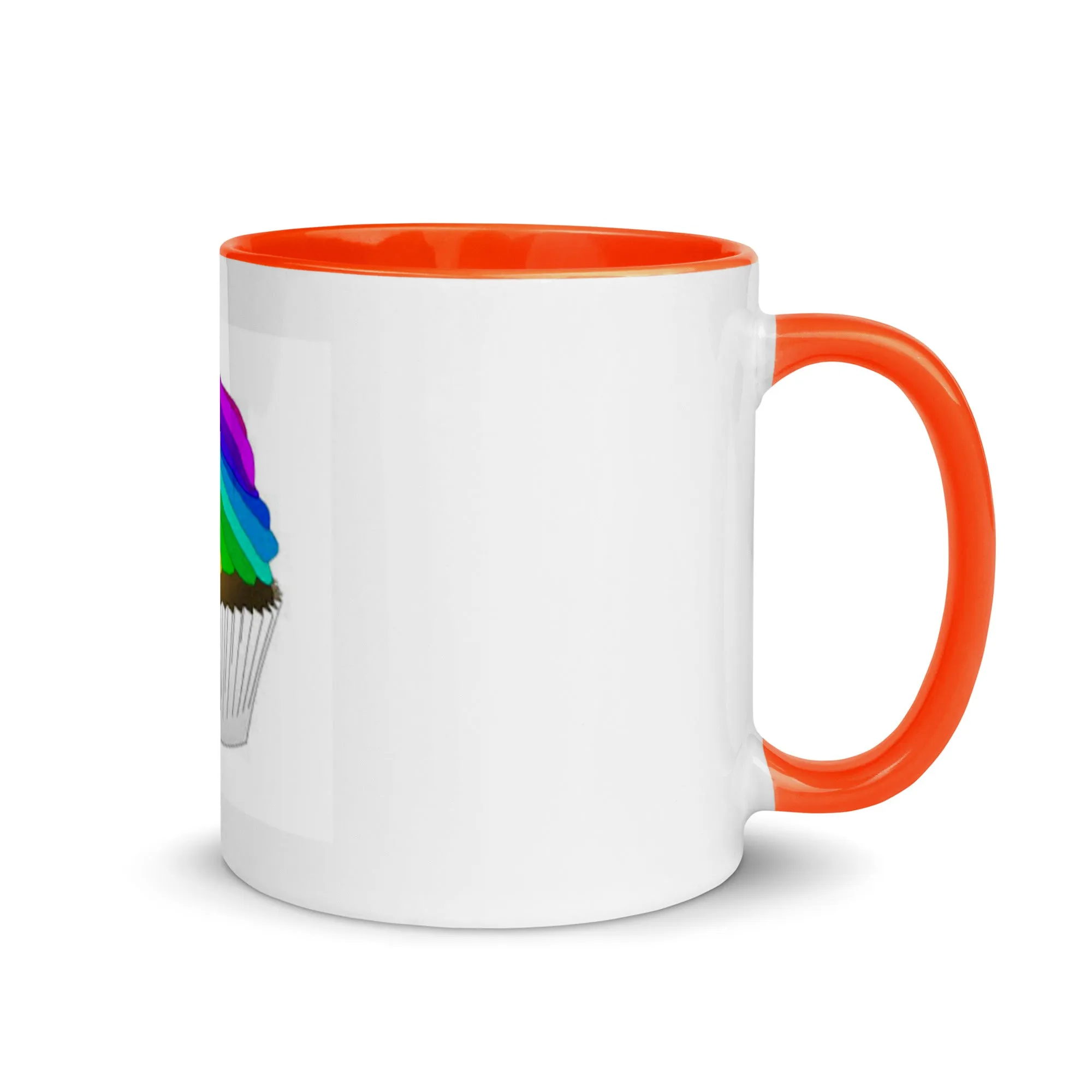 Pride cupcake mug Mug with Color Inside