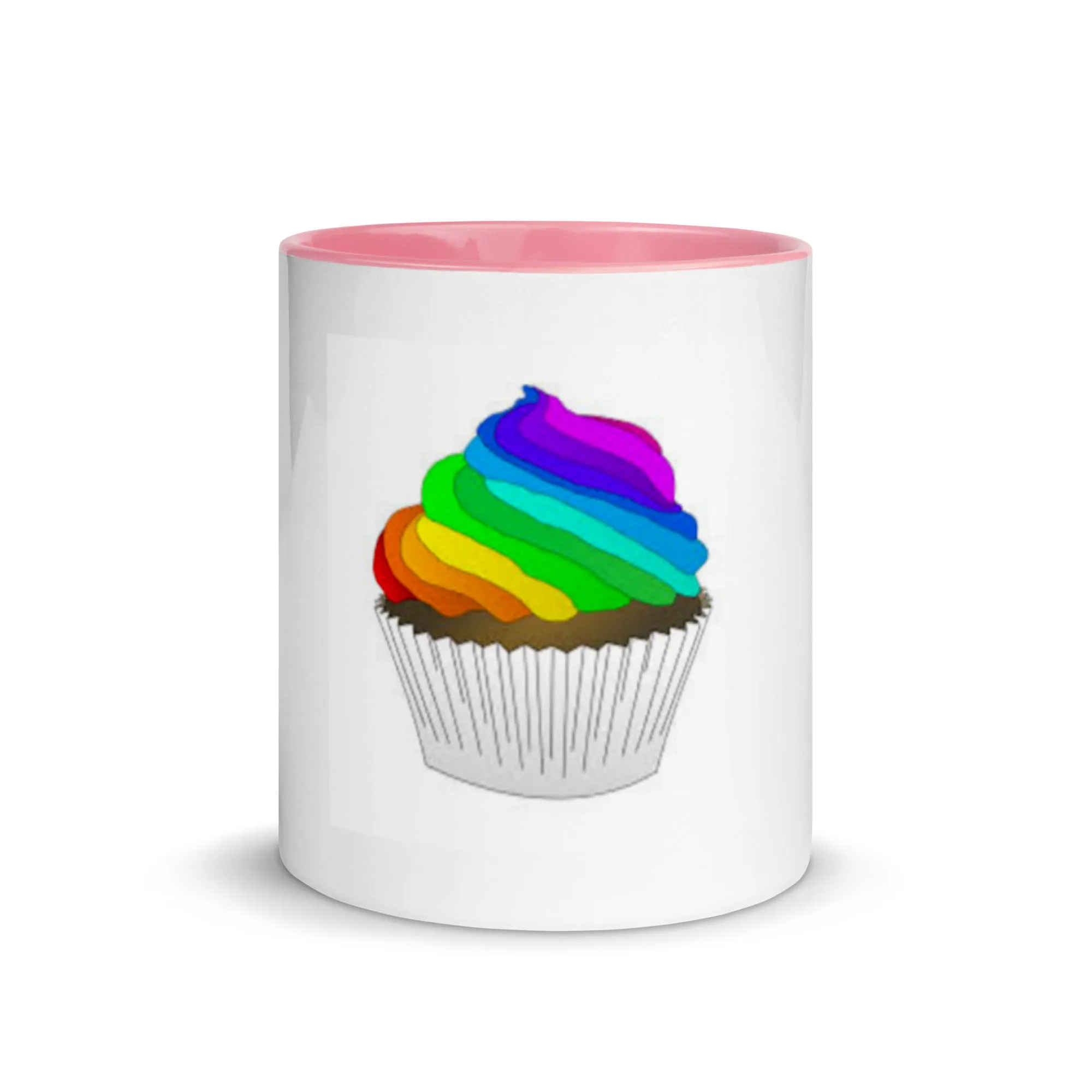 Pride cupcake mug Mug with Color Inside