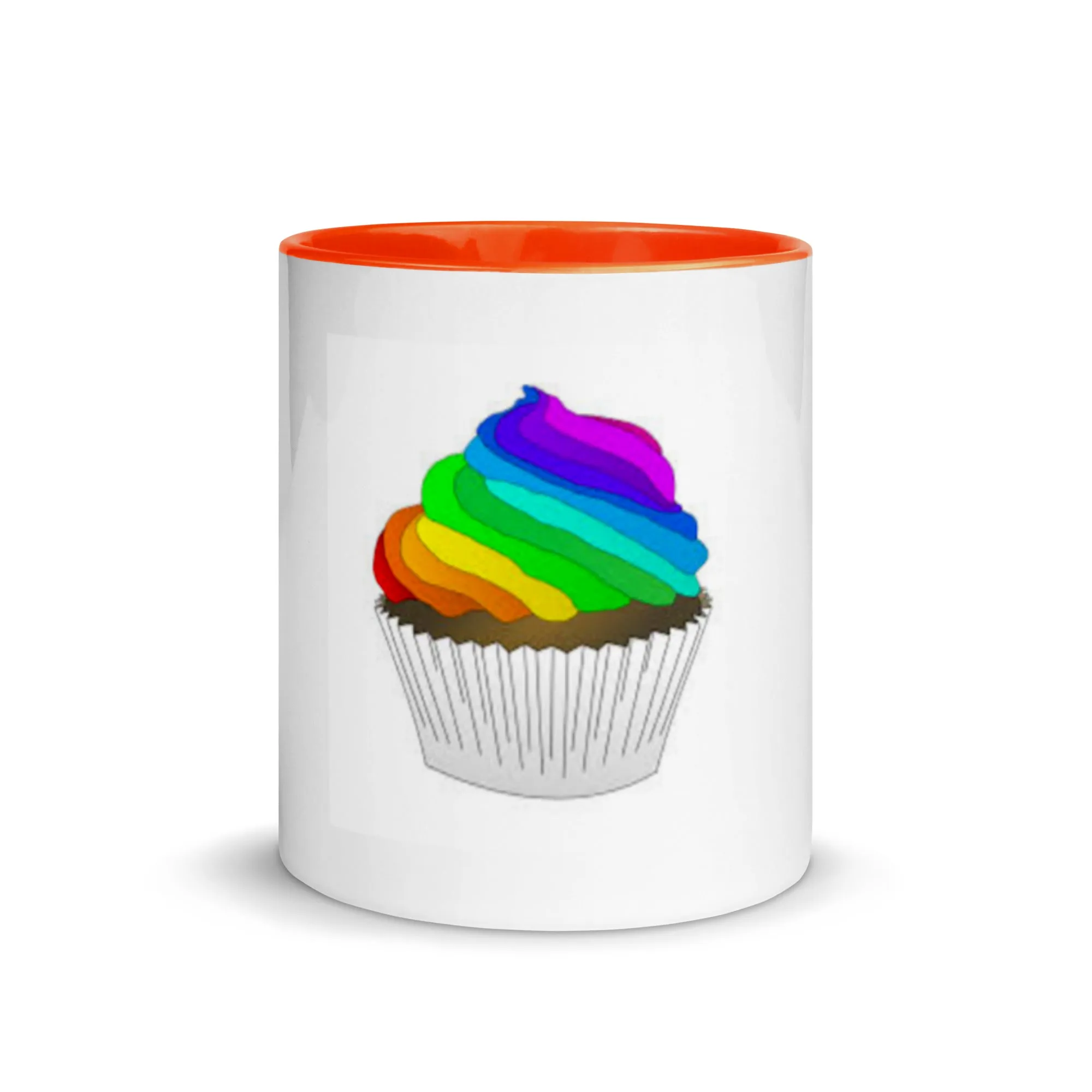 Pride cupcake mug Mug with Color Inside