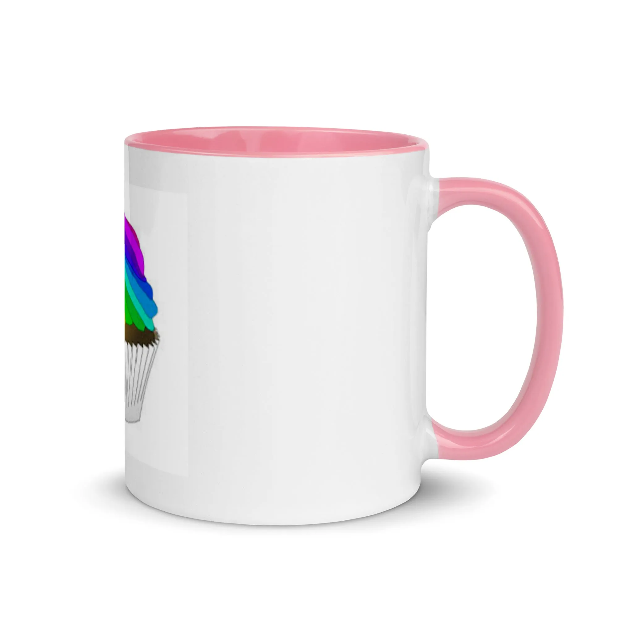 Pride cupcake mug Mug with Color Inside