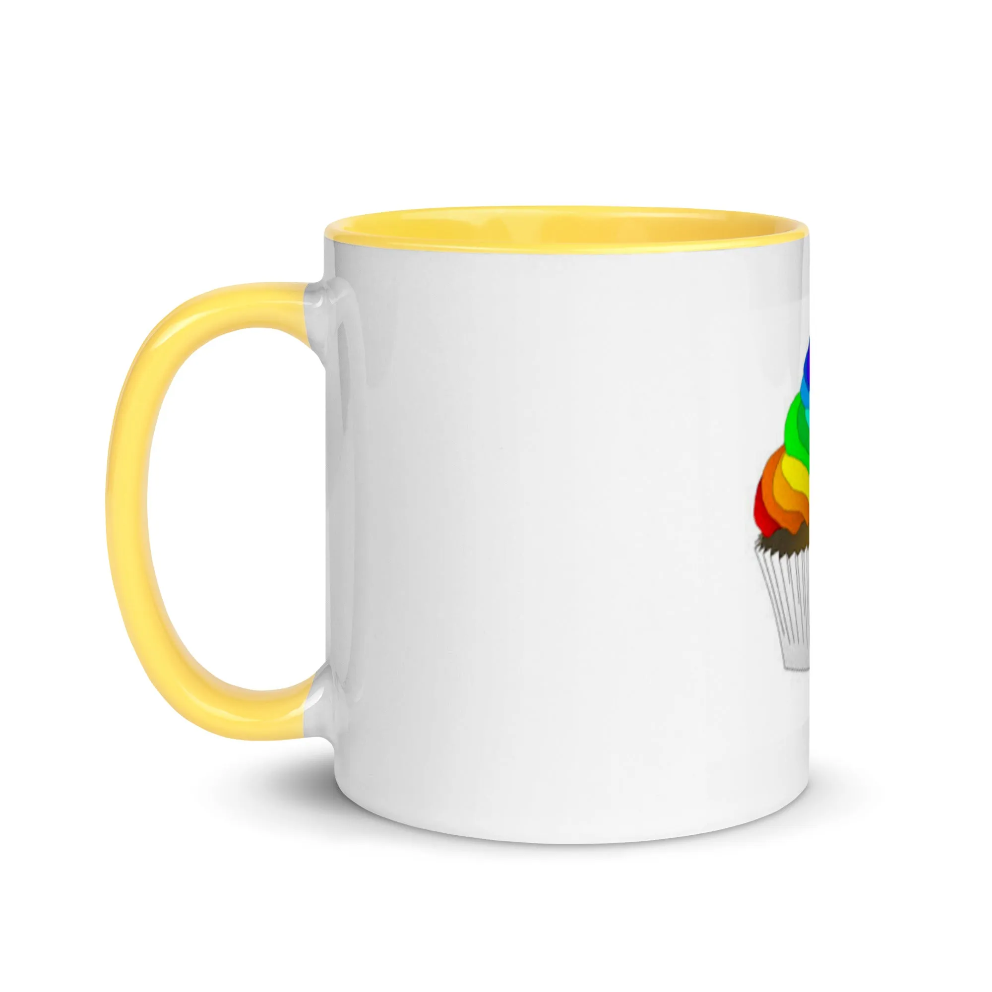 Pride cupcake mug Mug with Color Inside