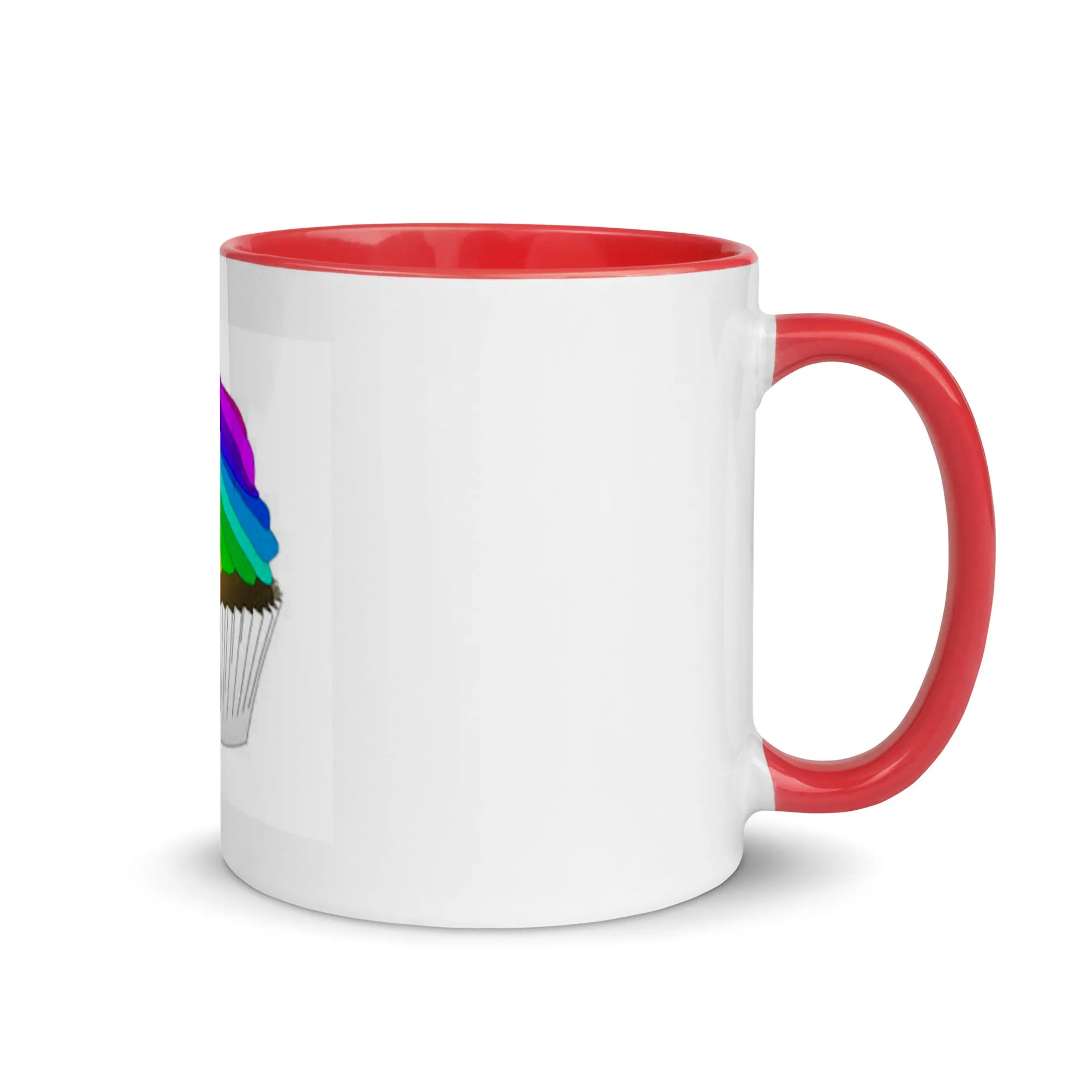 Pride cupcake mug Mug with Color Inside