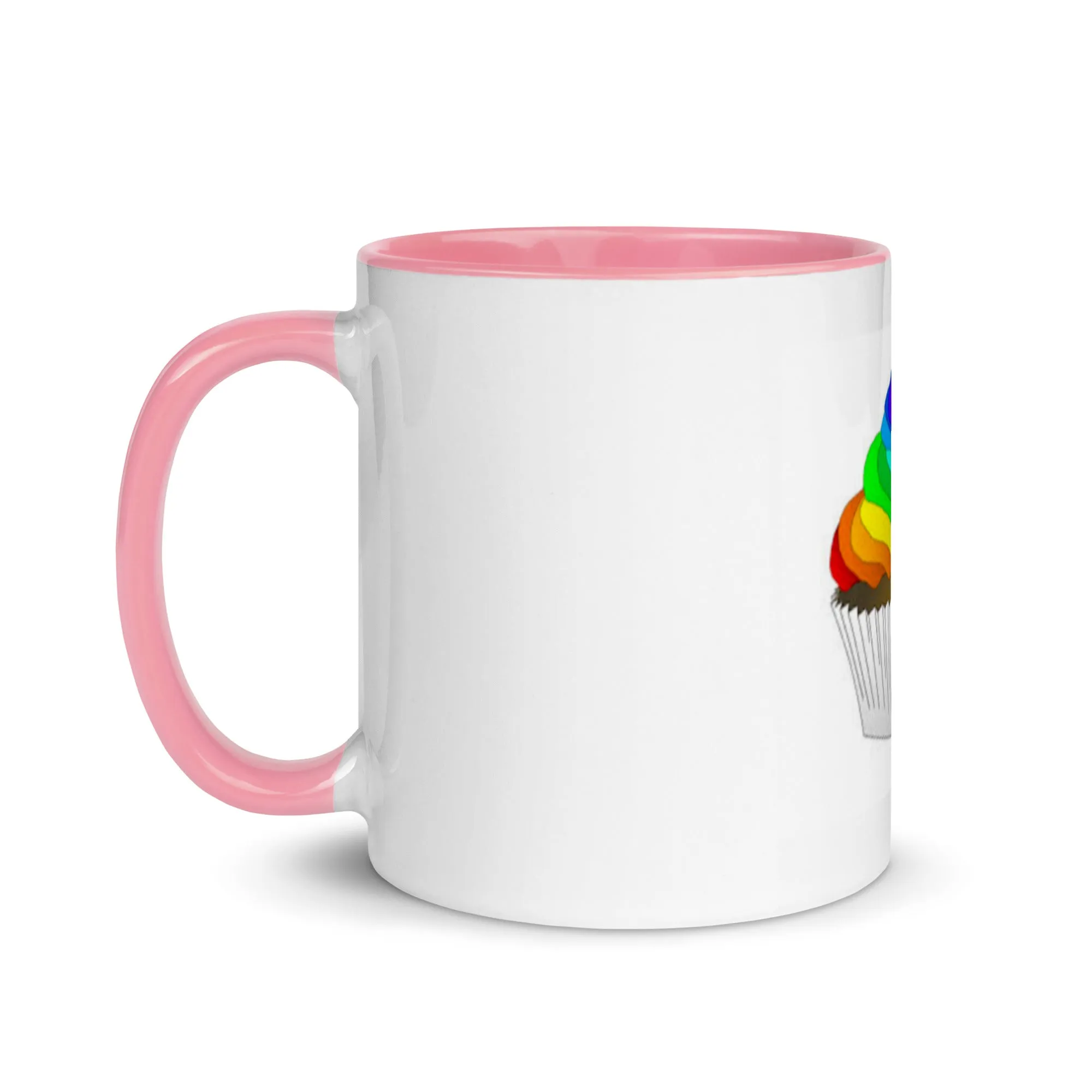 Pride cupcake mug Mug with Color Inside