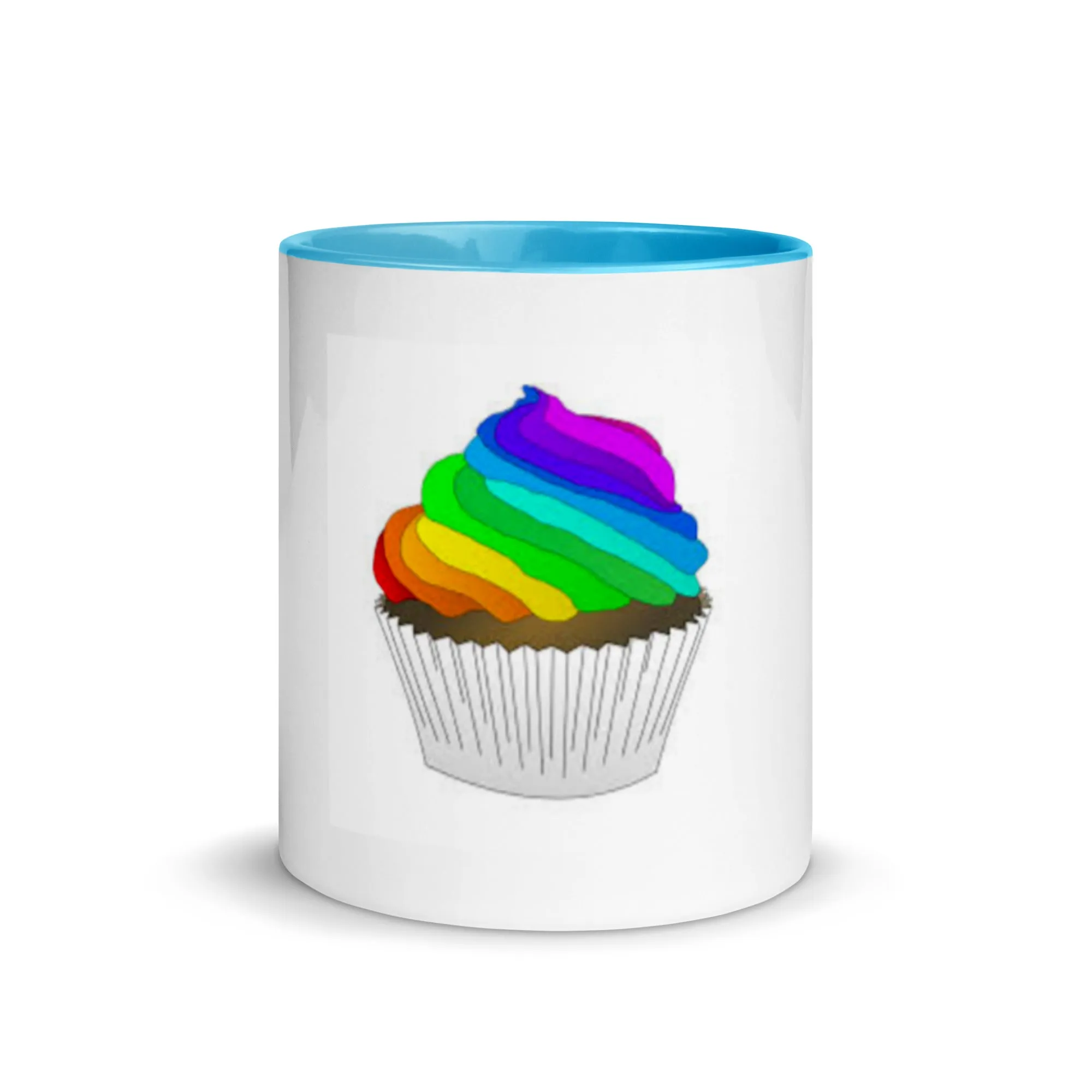 Pride cupcake mug Mug with Color Inside