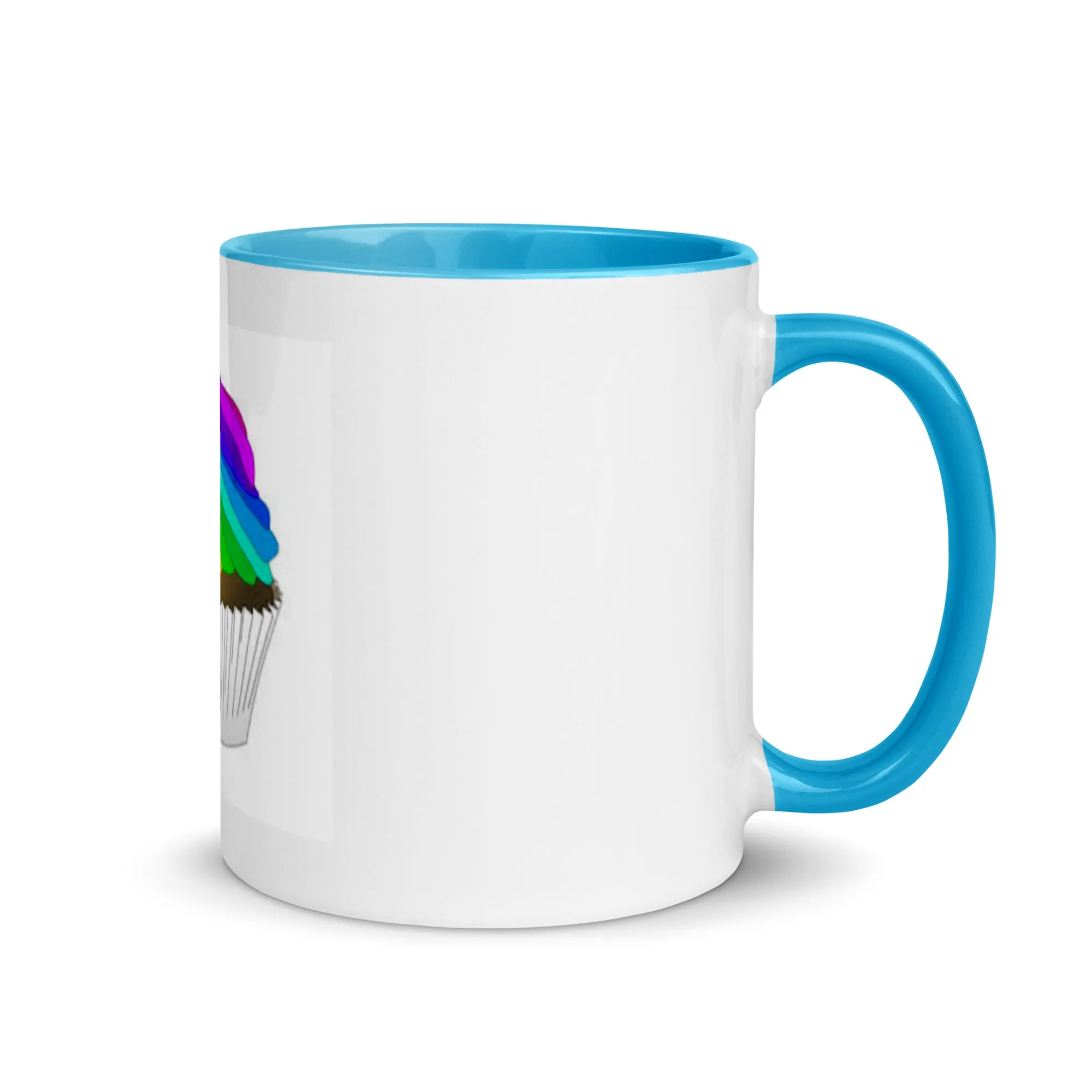 Pride cupcake mug Mug with Color Inside