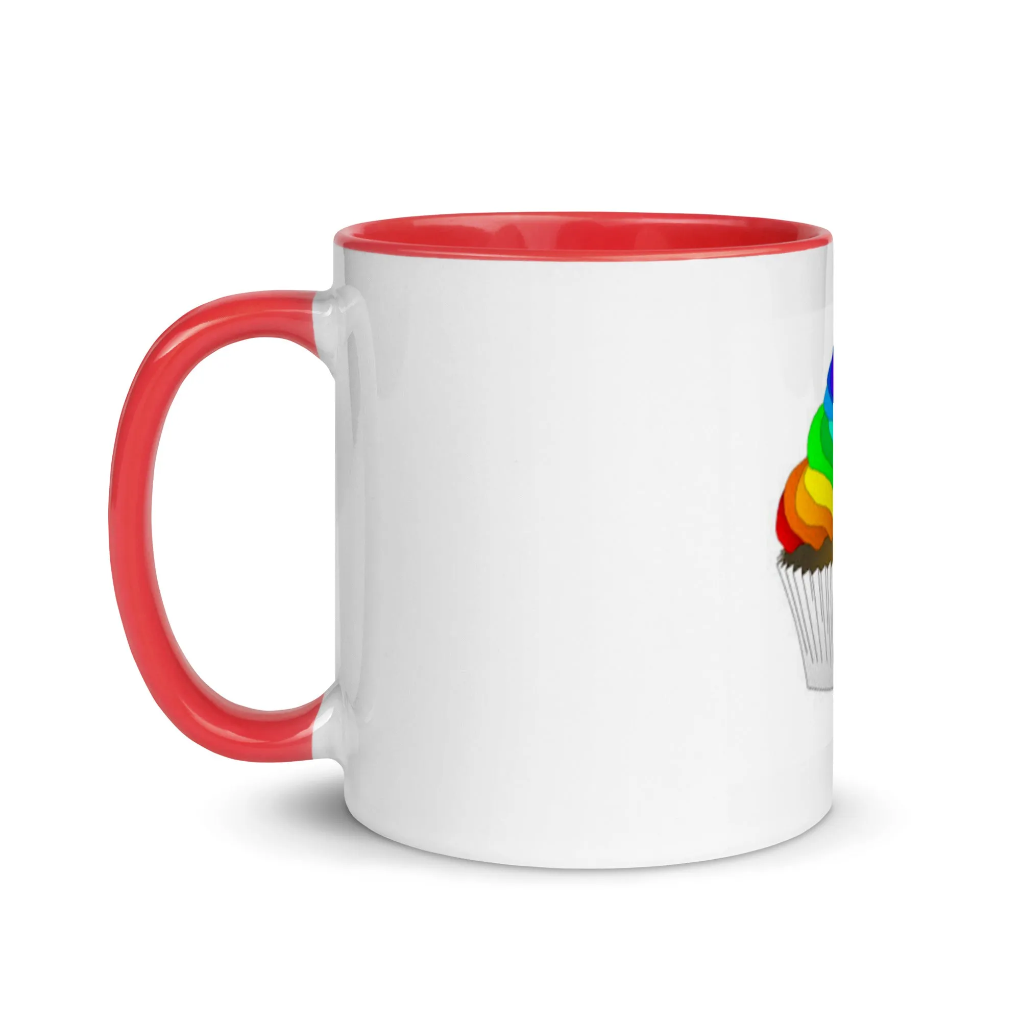 Pride cupcake mug Mug with Color Inside