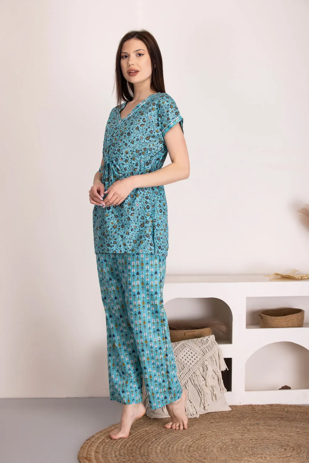 Pure cotton Kaftan Night suit