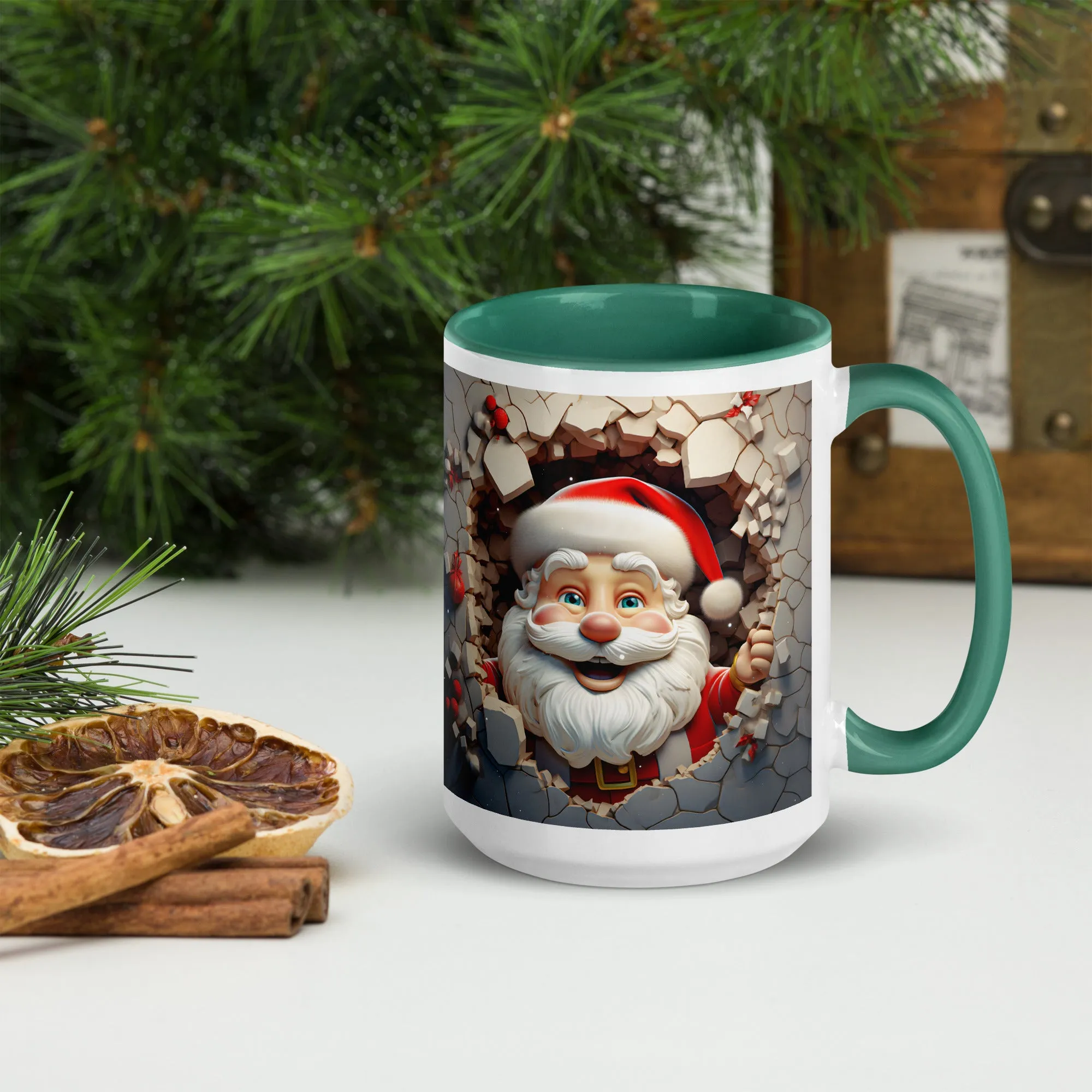 "Santa" Mug with Color Inside