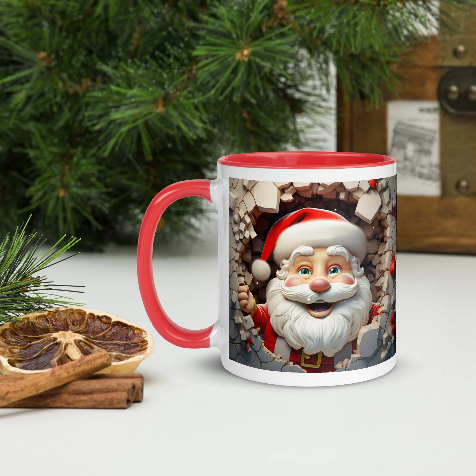 "Santa" Mug with Color Inside