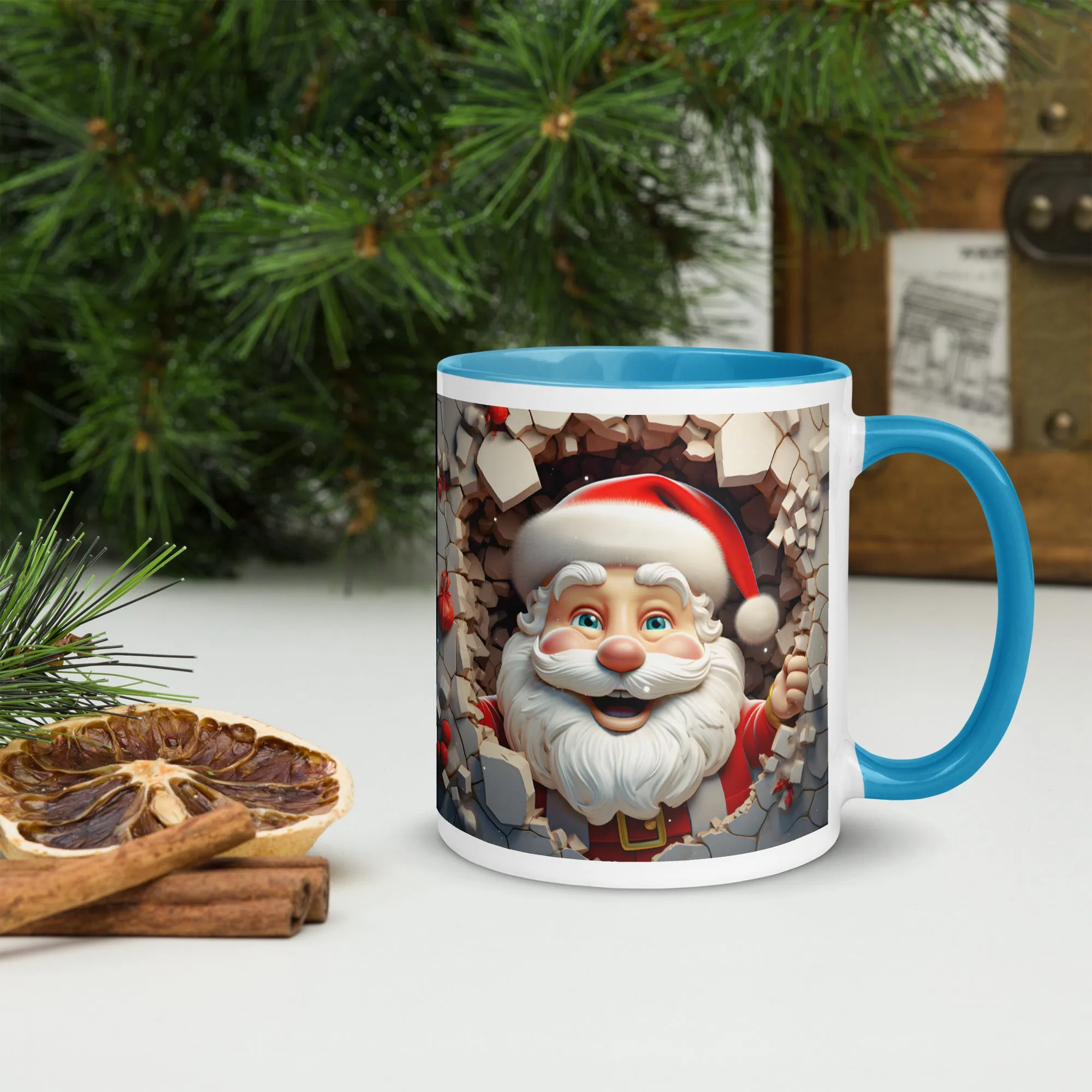 "Santa" Mug with Color Inside