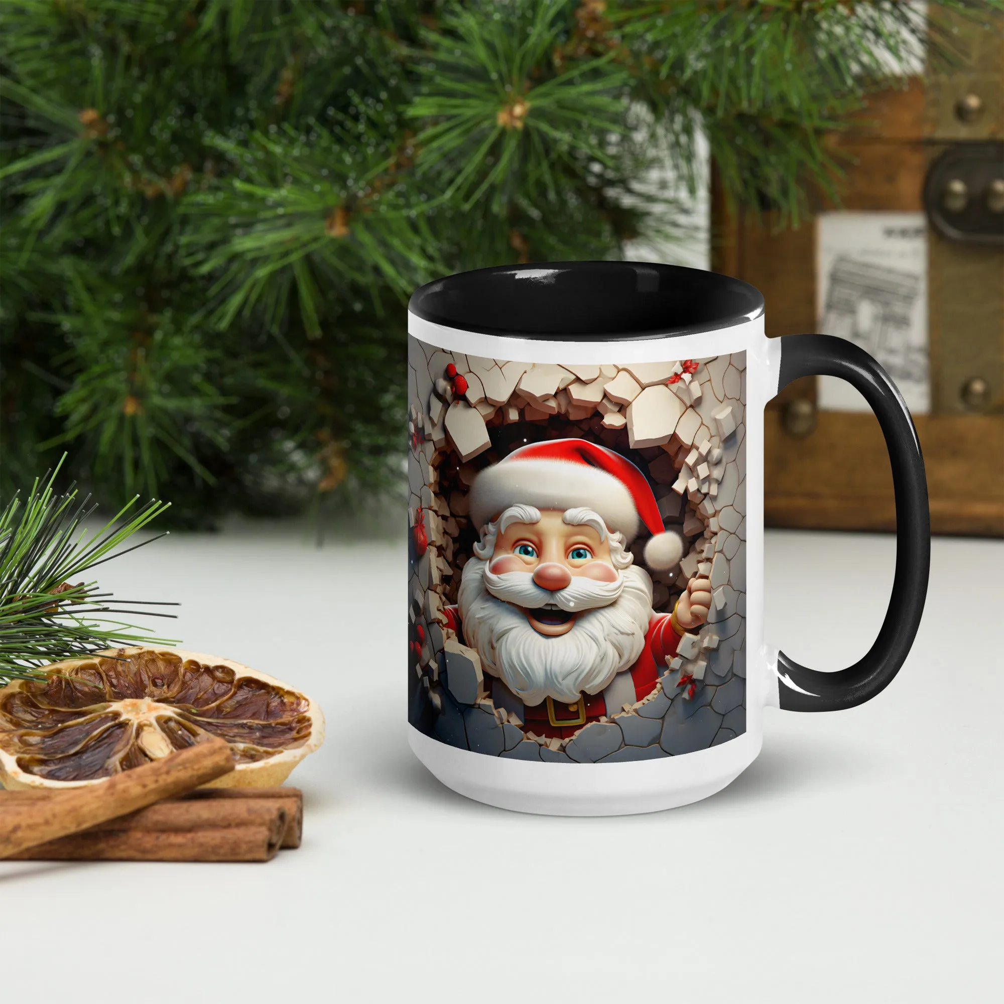 "Santa" Mug with Color Inside