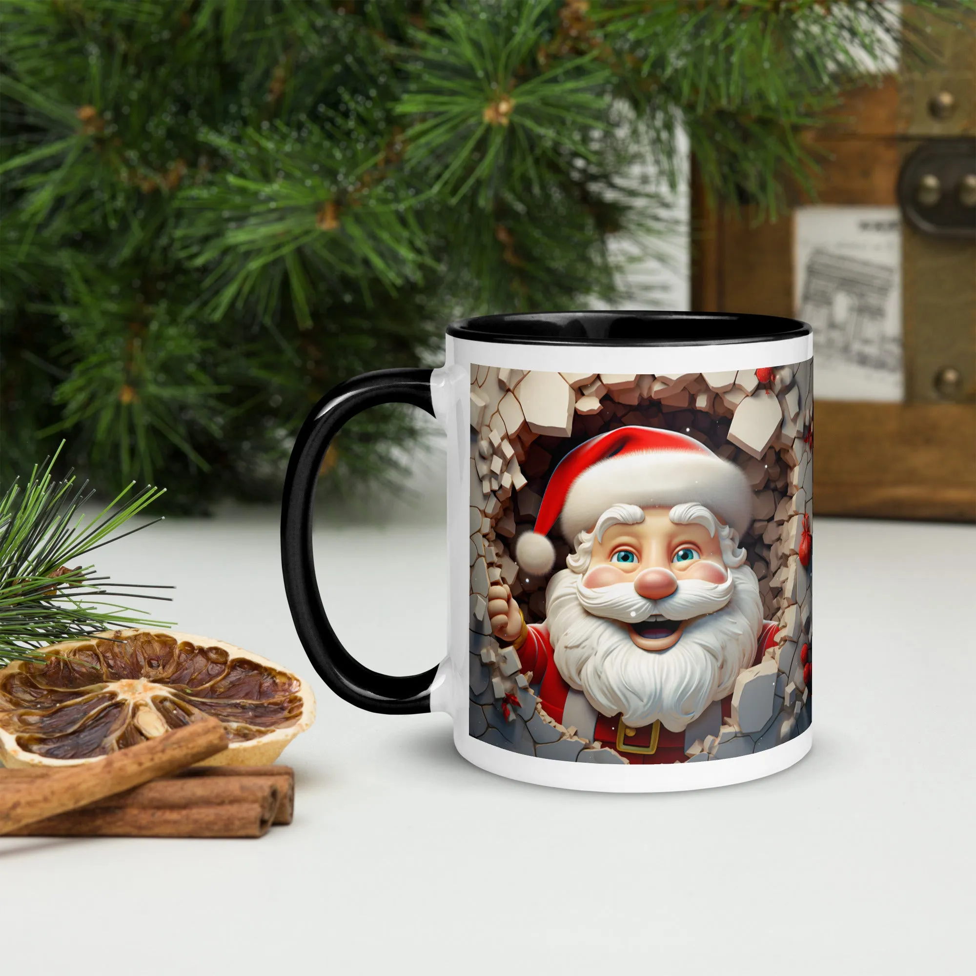 "Santa" Mug with Color Inside