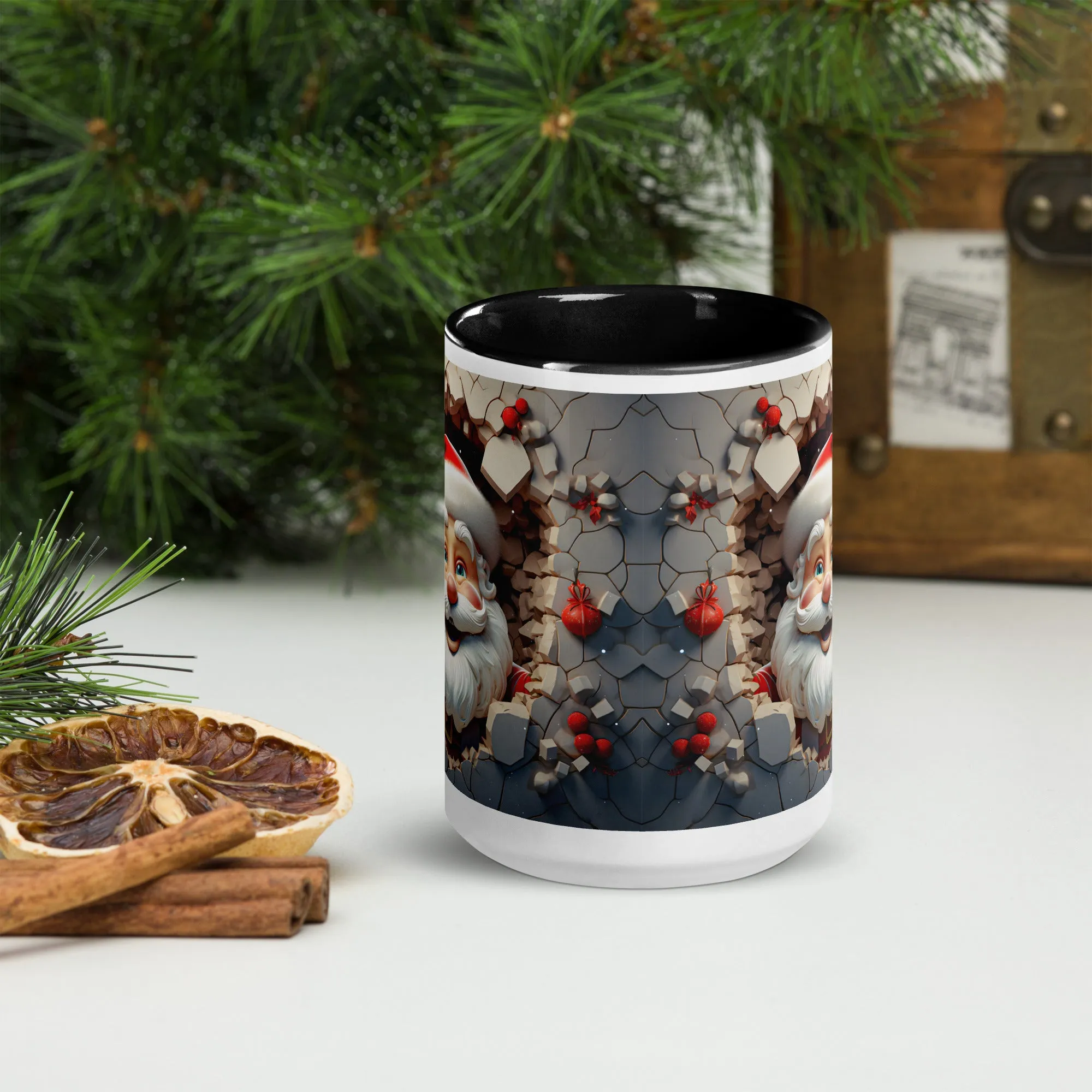 "Santa" Mug with Color Inside