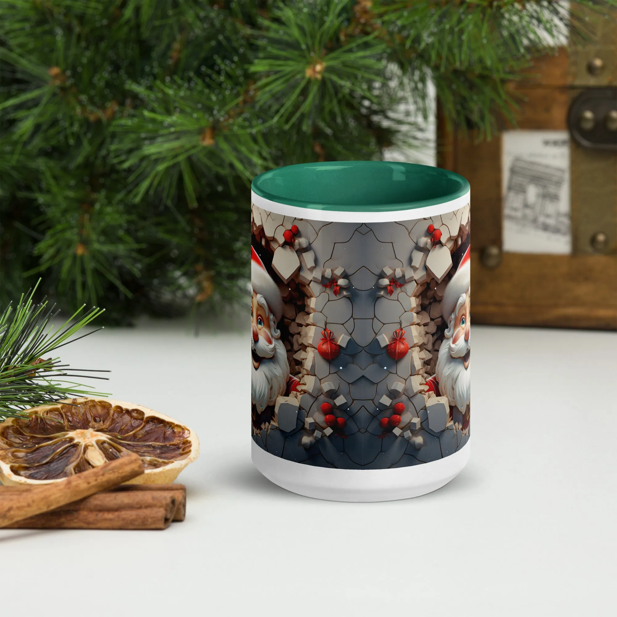 "Santa" Mug with Color Inside