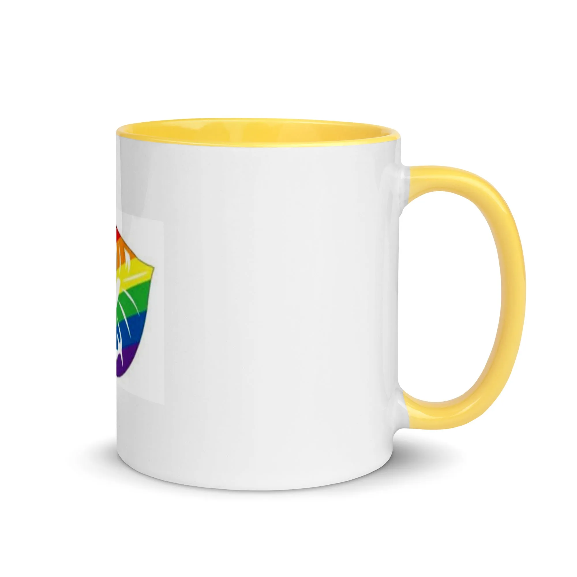 Rainbow Pride Lips Mug with Color Inside