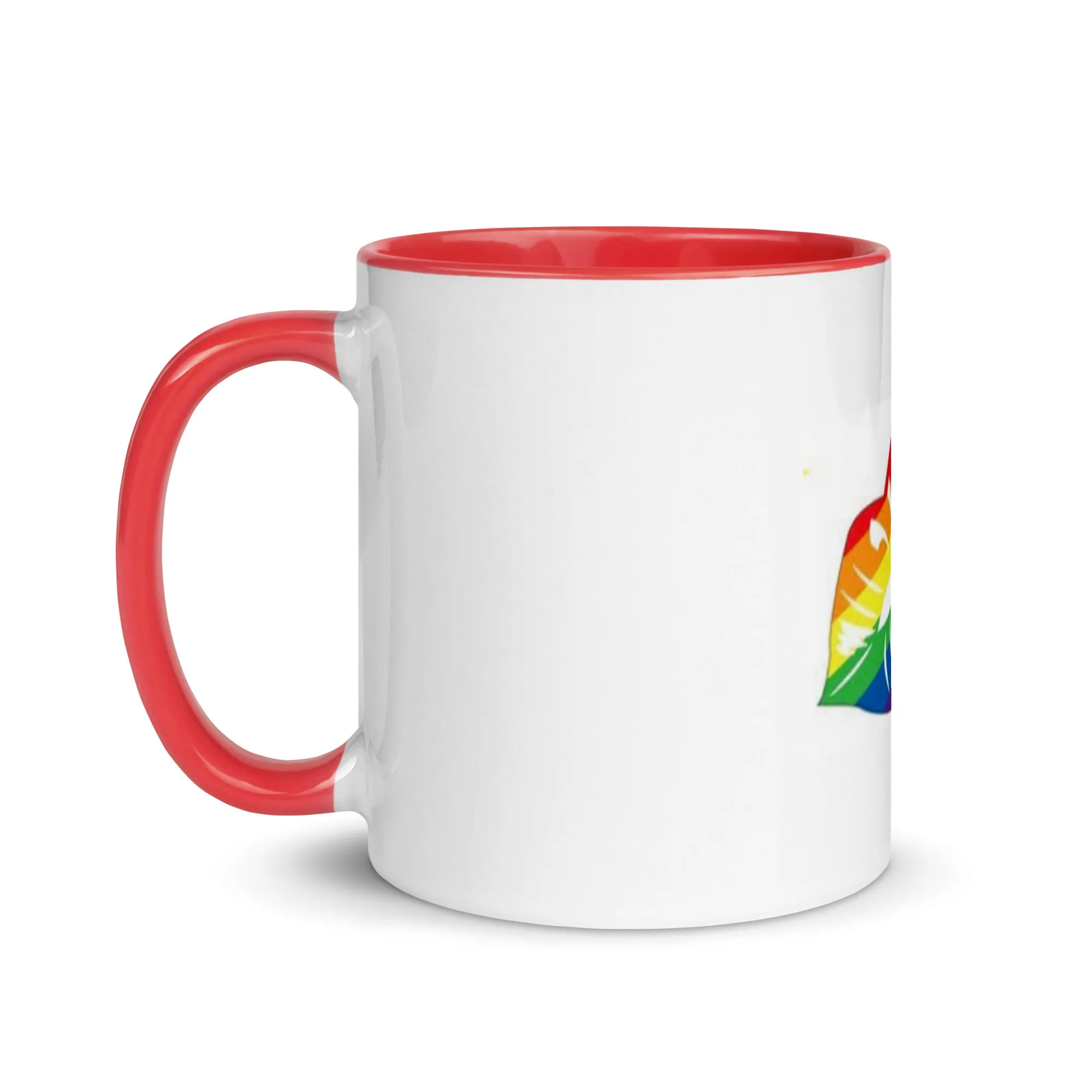 Rainbow Pride Lips Mug with Color Inside