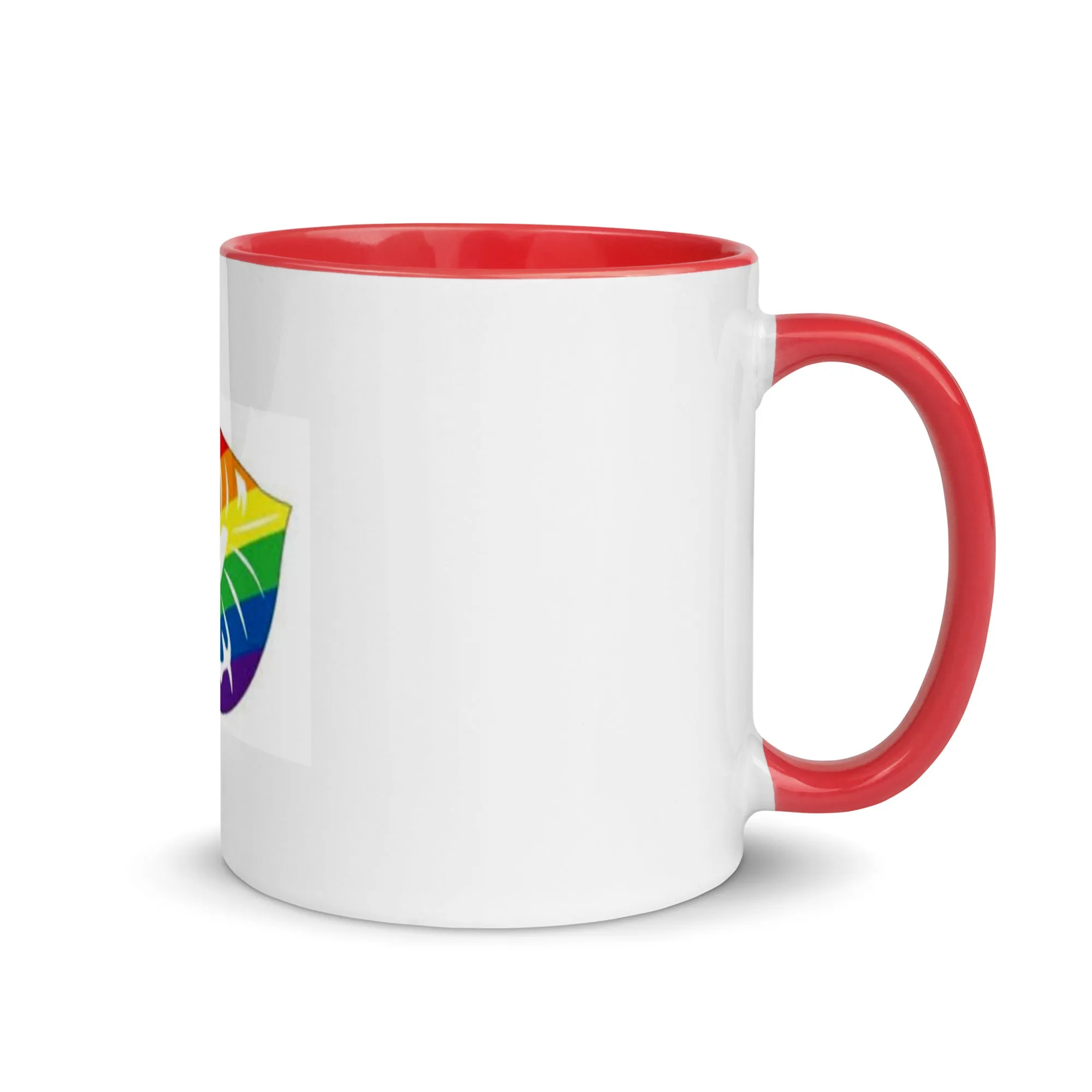 Rainbow Pride Lips Mug with Color Inside