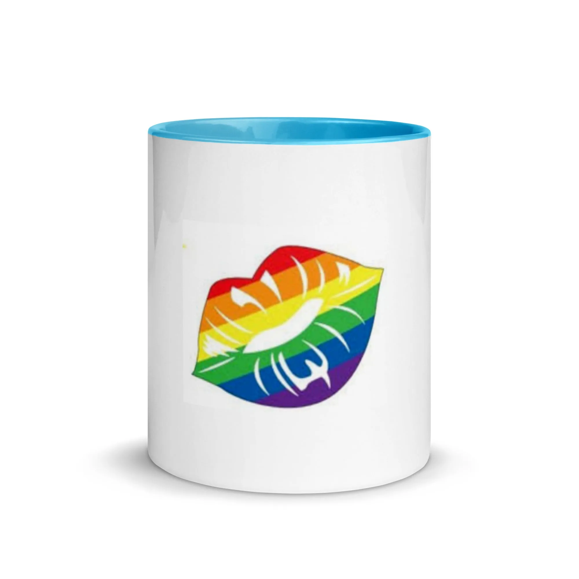 Rainbow Pride Lips Mug with Color Inside