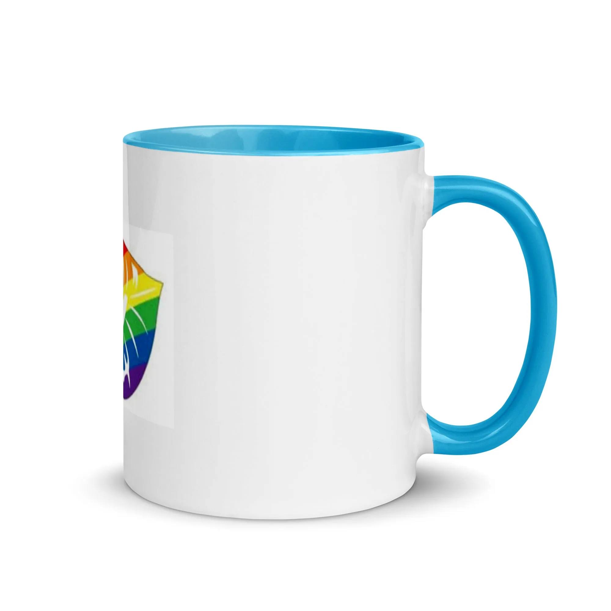 Rainbow Pride Lips Mug with Color Inside