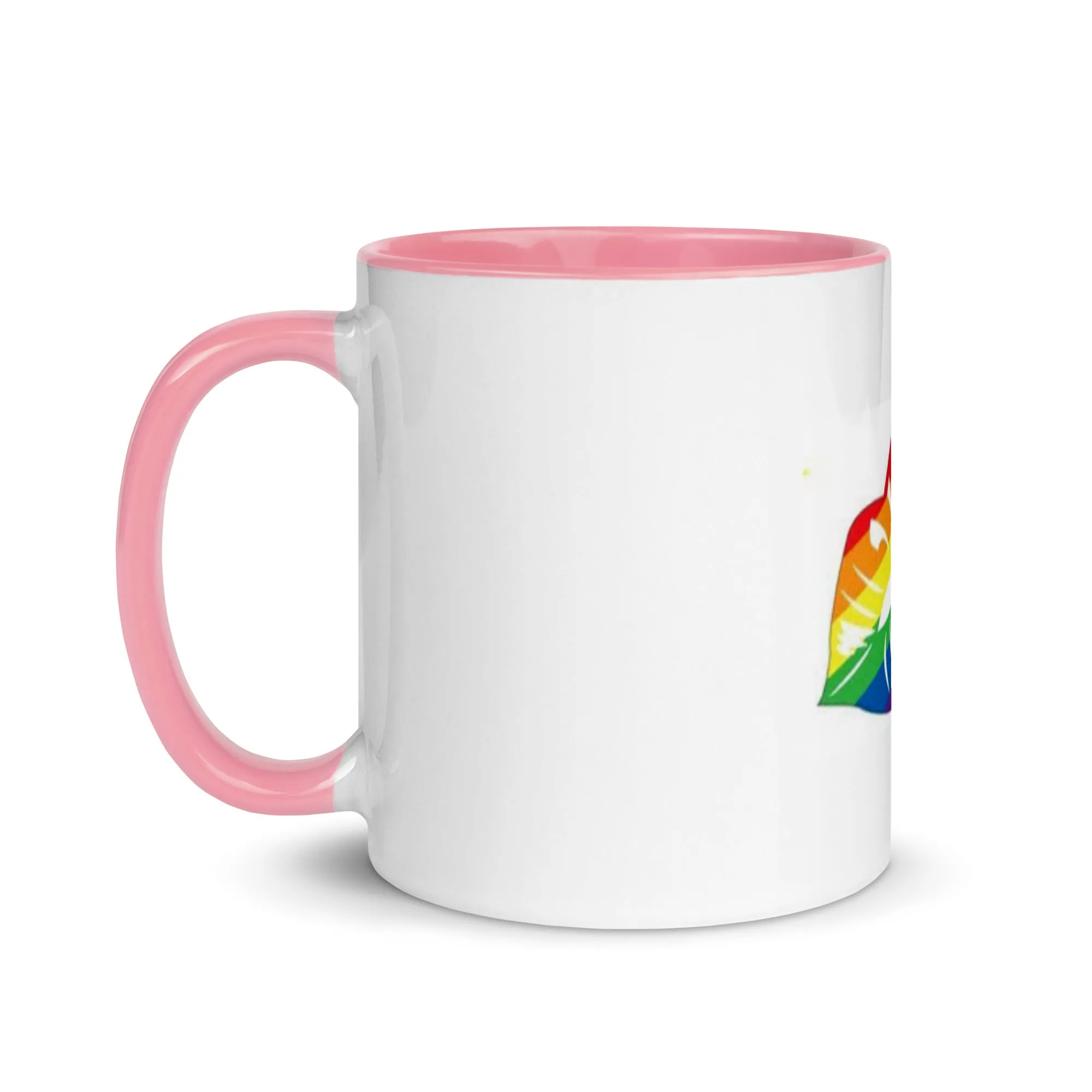 Rainbow Pride Lips Mug with Color Inside