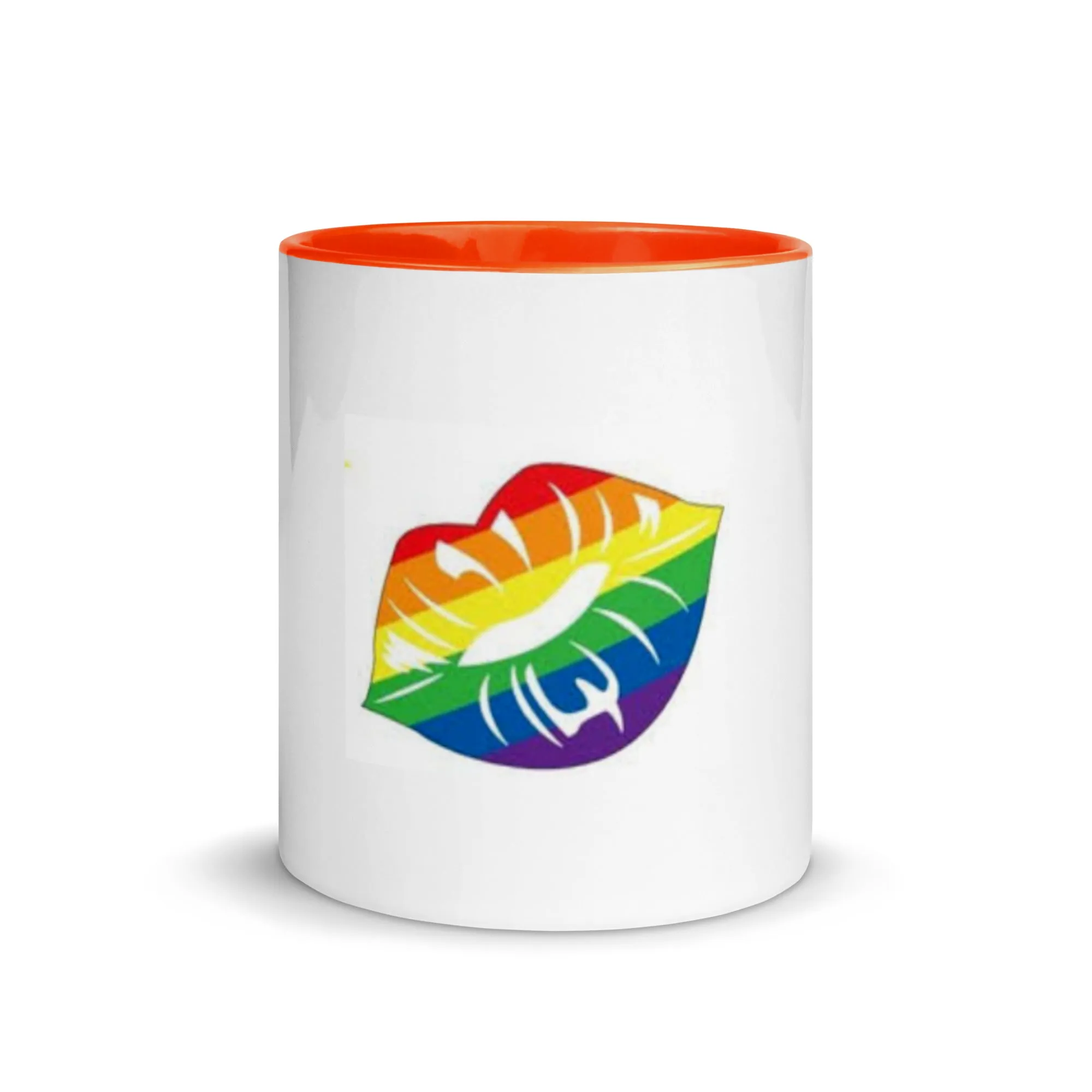 Rainbow Pride Lips Mug with Color Inside