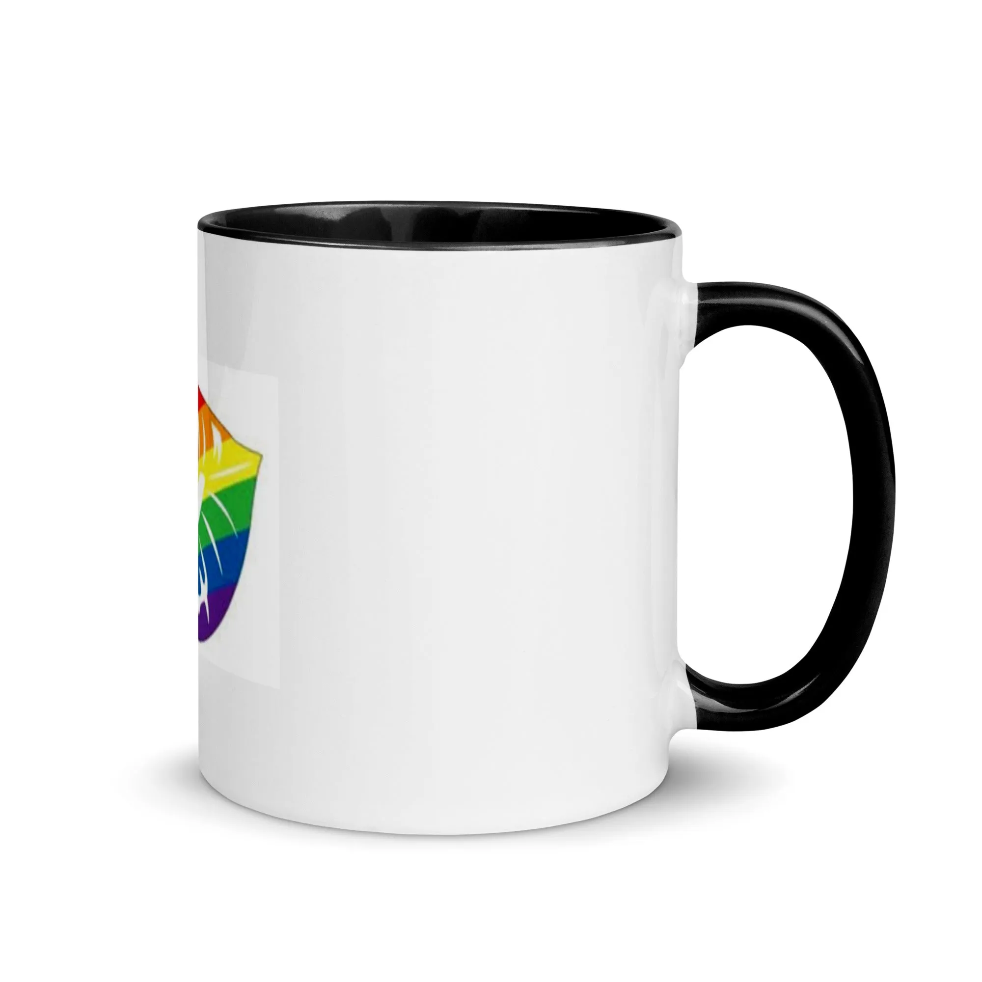 Rainbow Pride Lips Mug with Color Inside