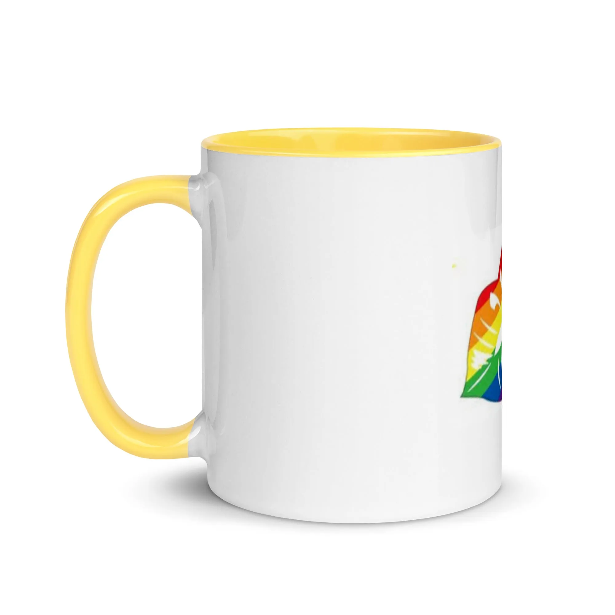 Rainbow Pride Lips Mug with Color Inside