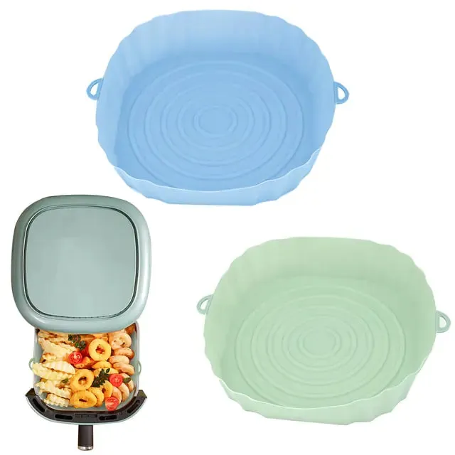 Reusable Silicone Air Fryer Basket Set