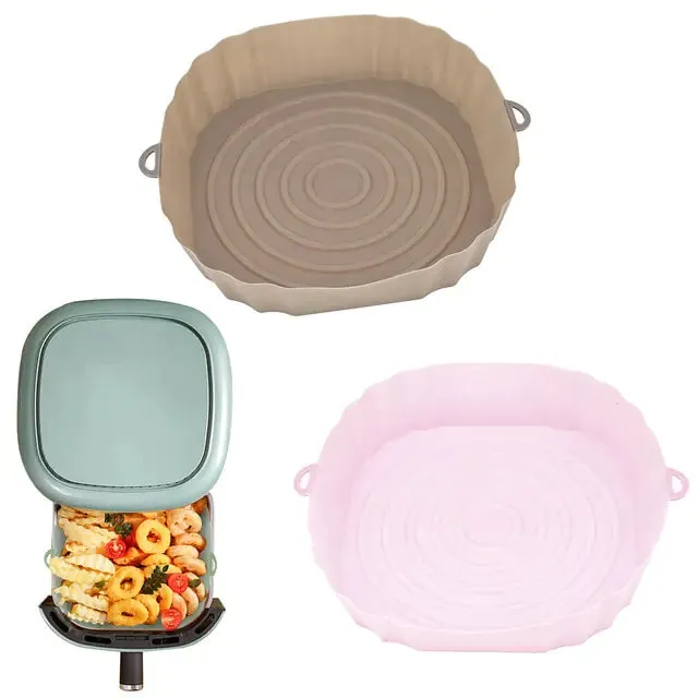 Reusable Silicone Air Fryer Basket Set