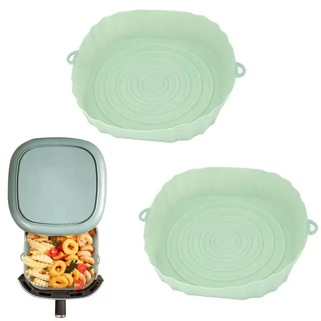 Reusable Silicone Air Fryer Basket Set