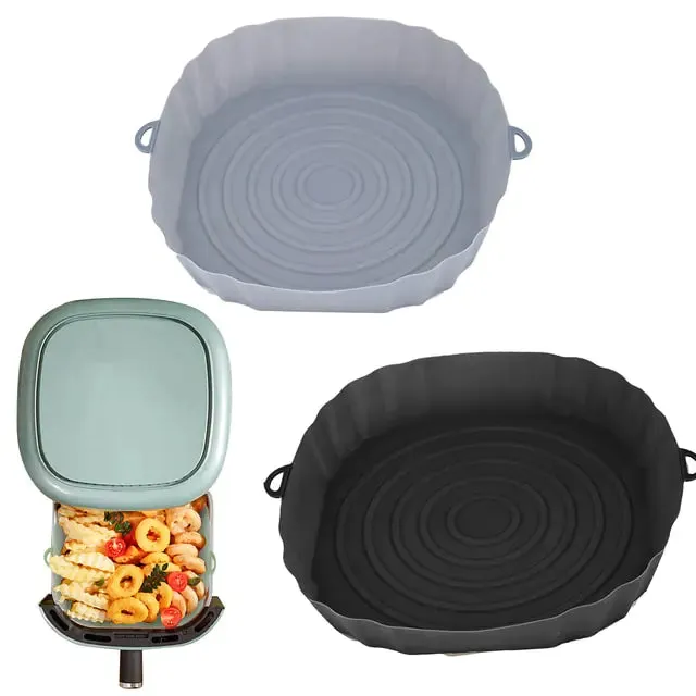 Reusable Silicone Air Fryer Basket Set