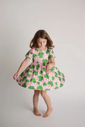 ST PATTYS GINGHAM TWIRL DRESS