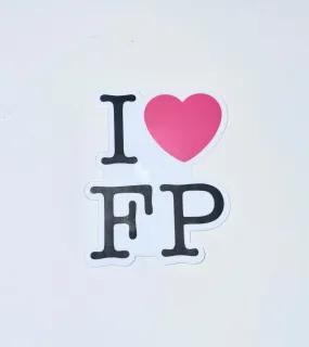 Sticker- I Heart FP