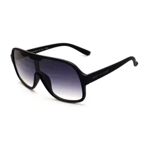 'Suckerpunch' Sunglasses Matt Black With Gradiated Smoke Lens