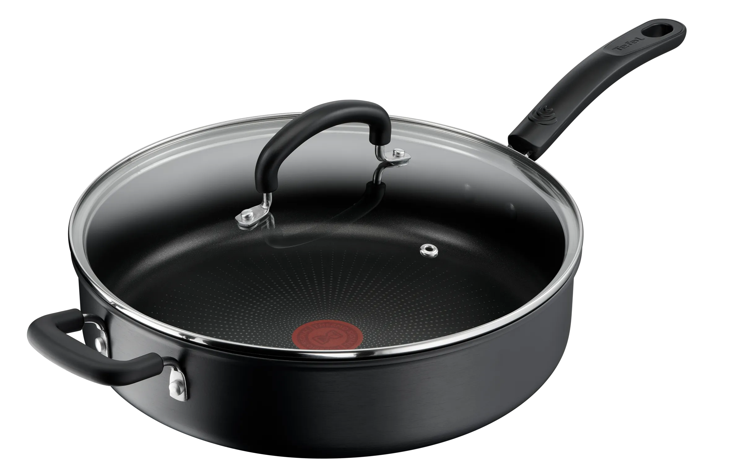 Tefal Specialty Hard Anodised Non-Stick Sautepan 30cm   Lid